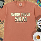Radio Check 5Km Tour T‑Shirt — Terracotta