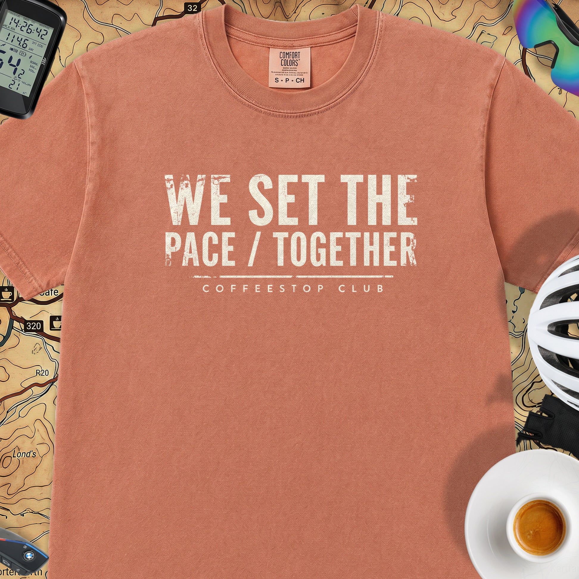 We Set The Pace T‑Shirt — Terracotta