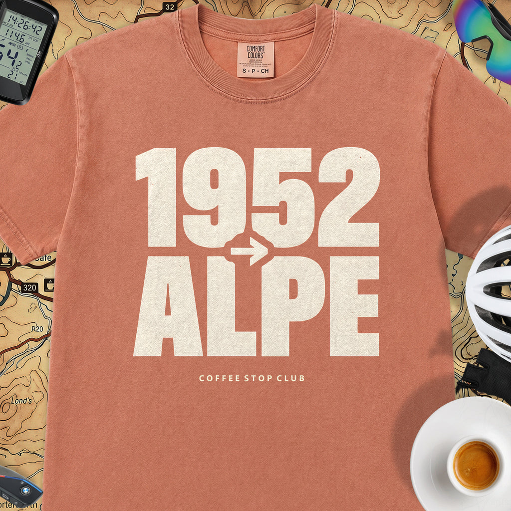 1952 --> l'Alpe Tour T‑Shirt — Terracotta
