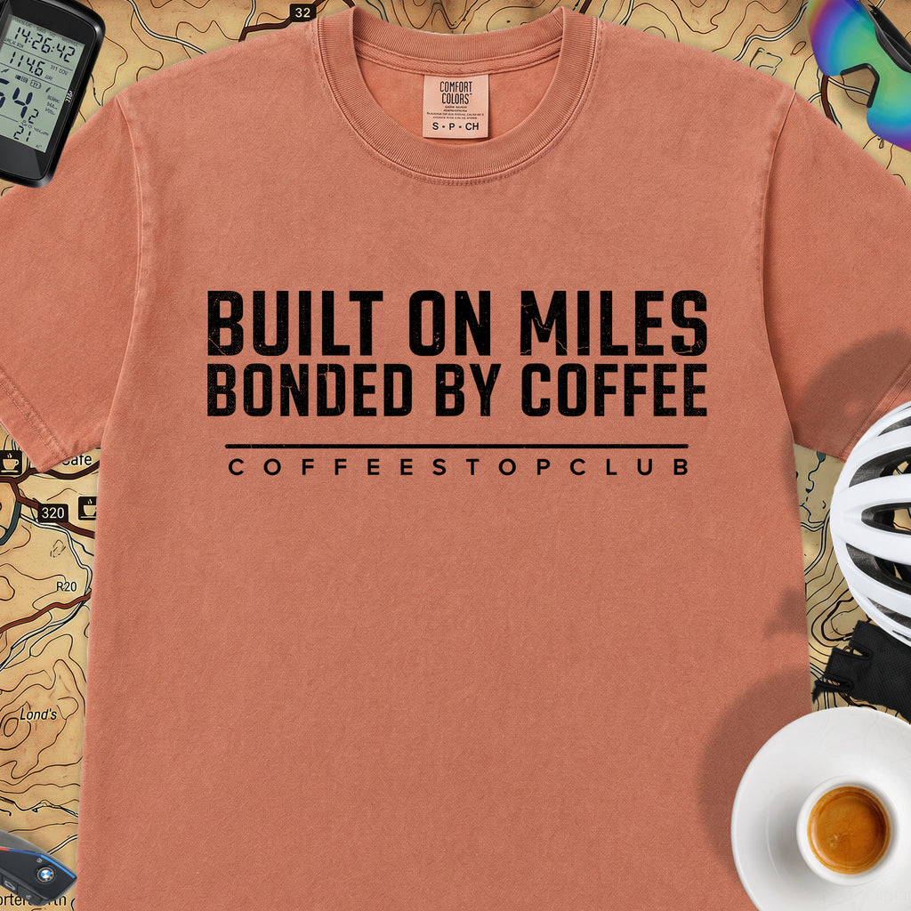 Bonded by Coffee T‑Shirt — Terracotta
