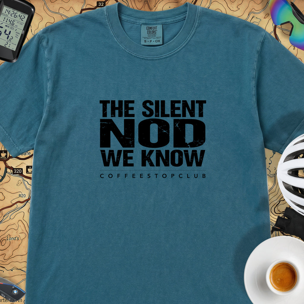 Silent Nod T‑Shirt — Topaz Blue