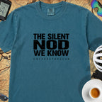 Silent Nod T‑Shirt — Topaz Blue