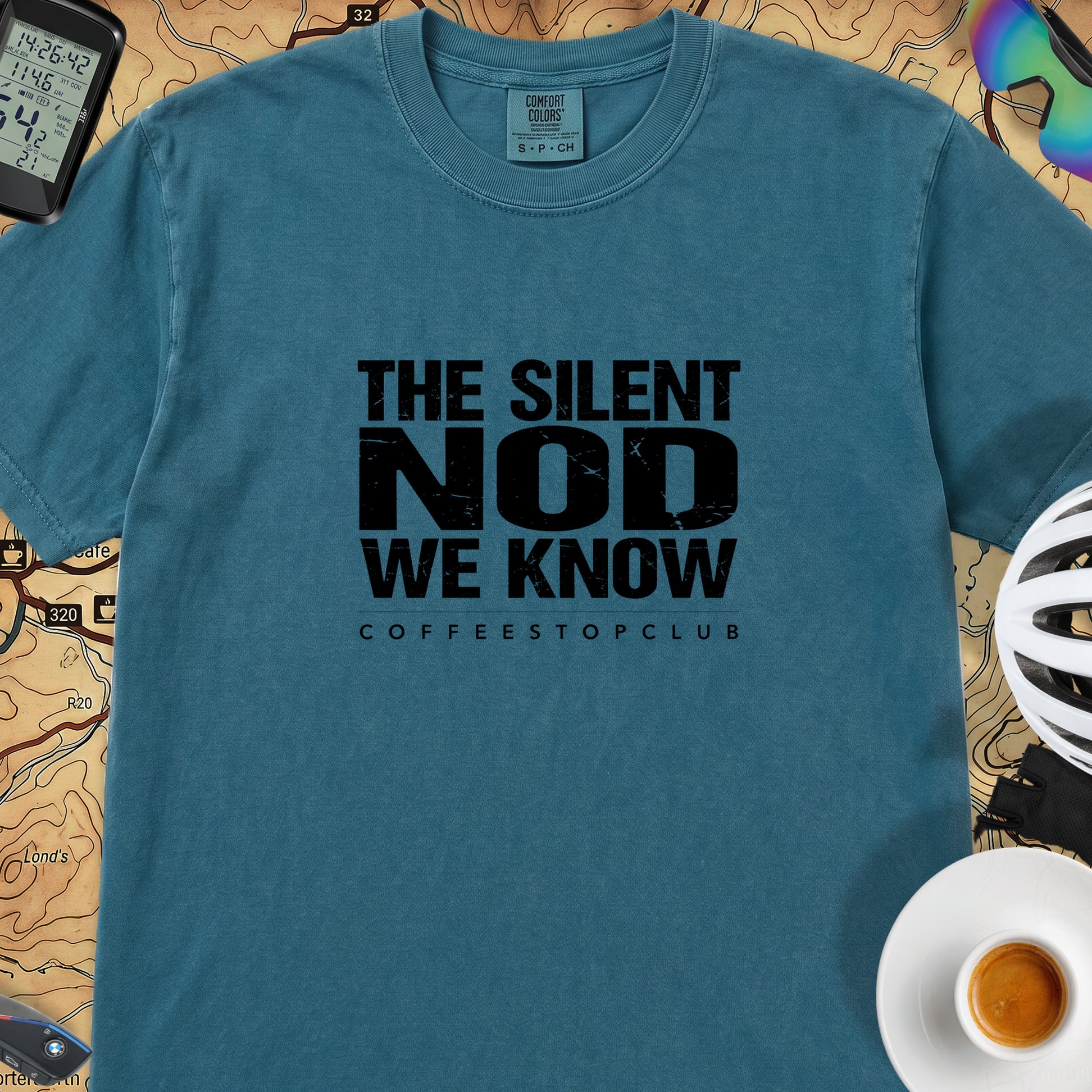 Silent Nod T‑Shirt — Topaz Blue
