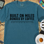 Bonded by Coffee T‑Shirt — Topaz Blue