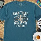Bean There Cycling T-Shirt — Topaz Blue