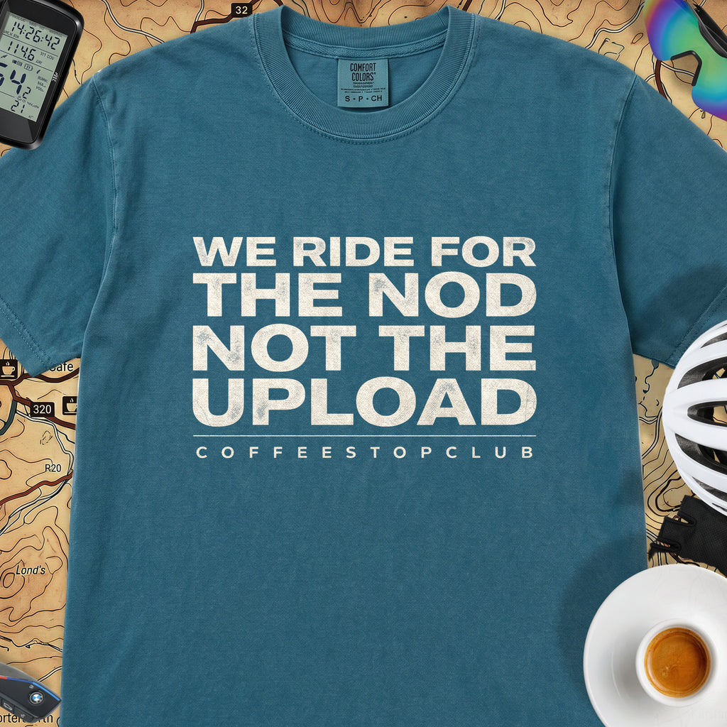 We Ride For The NOD T‑Shirt — Topaz Blue