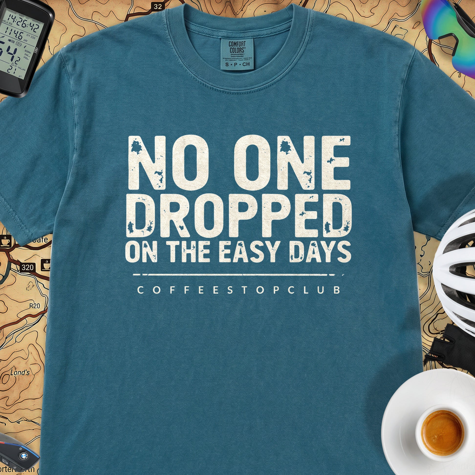 No-one Dropped T‑Shirt — Topaz Blue