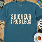 Soigneur Leg Rub Tour T‑Shirt — Topaz Blue