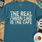 The Real Finish Line T‑Shirt — Topaz Blue