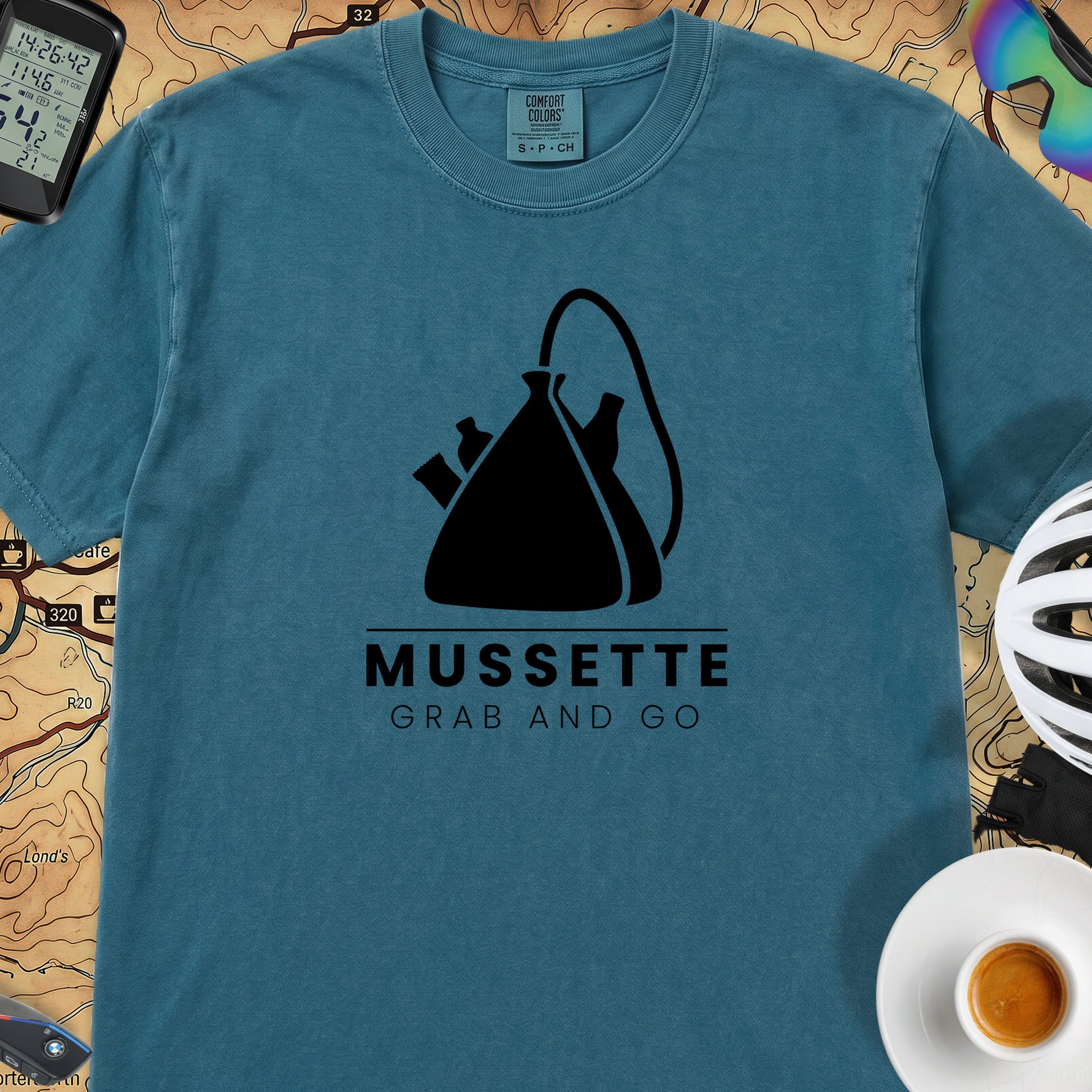 Mussette Grab & Go T‑Shirt — Topaz Blue
