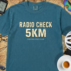 Radio Check 5Km Tour T‑Shirt — Topaz Blue
