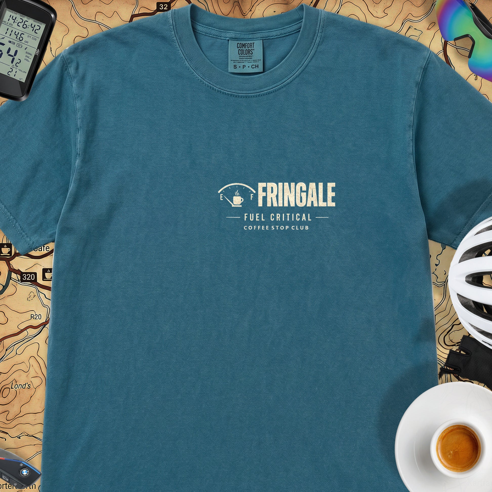 Fringale Fuel Critical Tour T‑Shirt — Topaz Blue