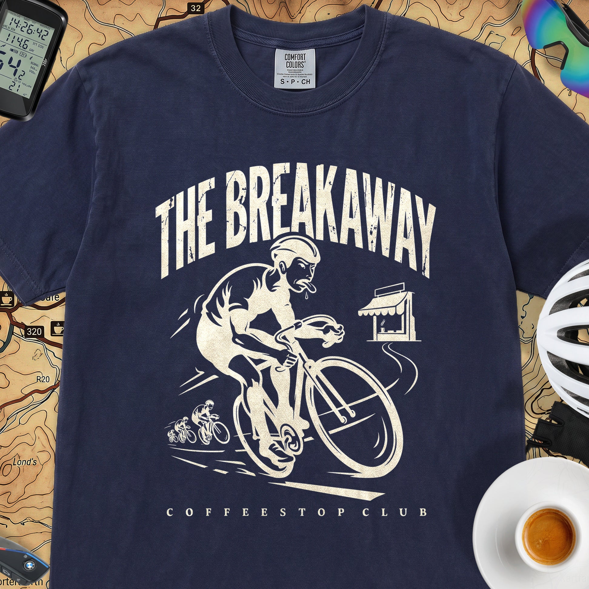 The Breakaway Cycling T-Shirt — True Navy