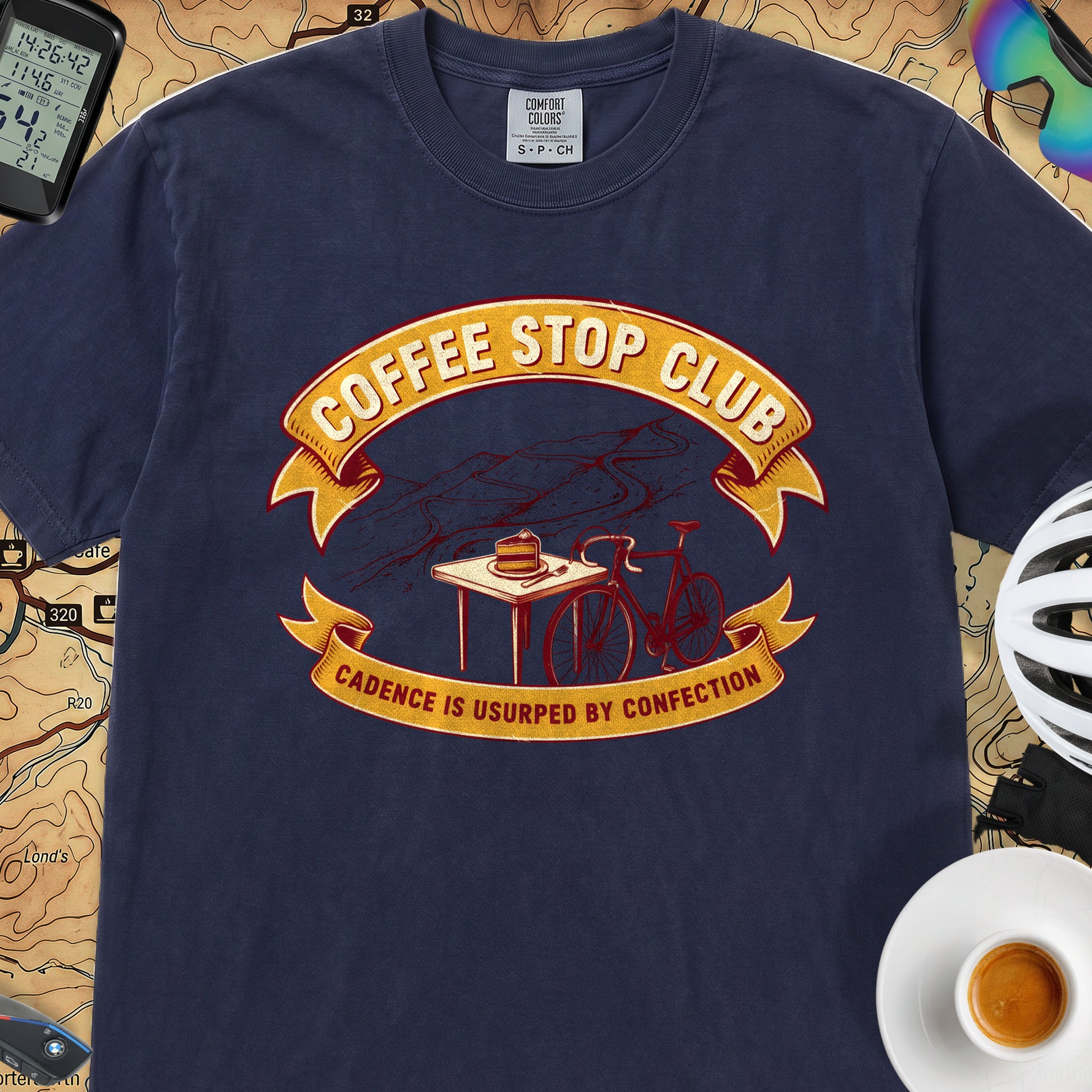 Cadence Confection Cycling T‑Shirt — True Navy