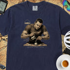 Espresso Stop Cycling T-Shirt — True Navy