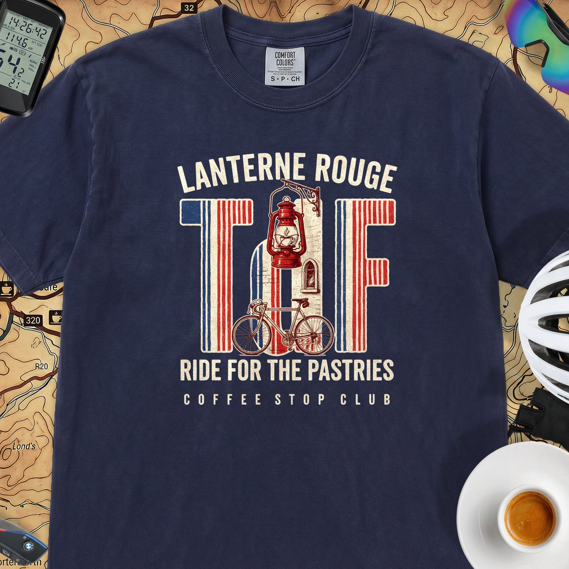 Lanterne Rouge II TdF Cycling T-Shirt — True Navy