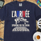 L'Arrivée TdF Cycling T-Shirt — True Navy