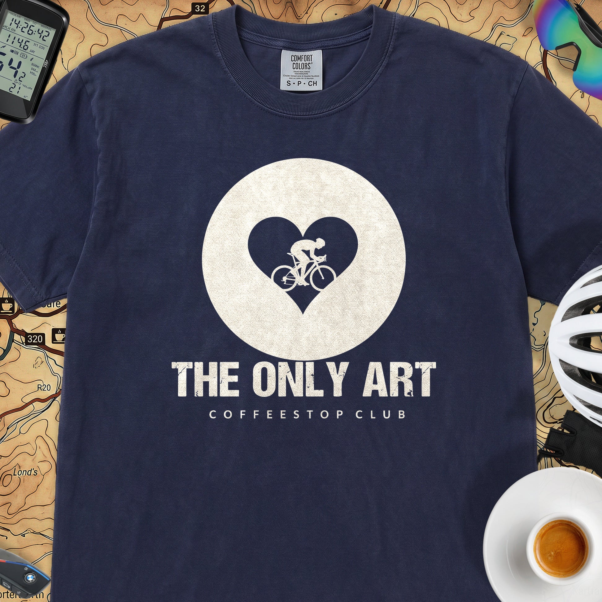 The Only Art Cycling T-Shirt — True Navy