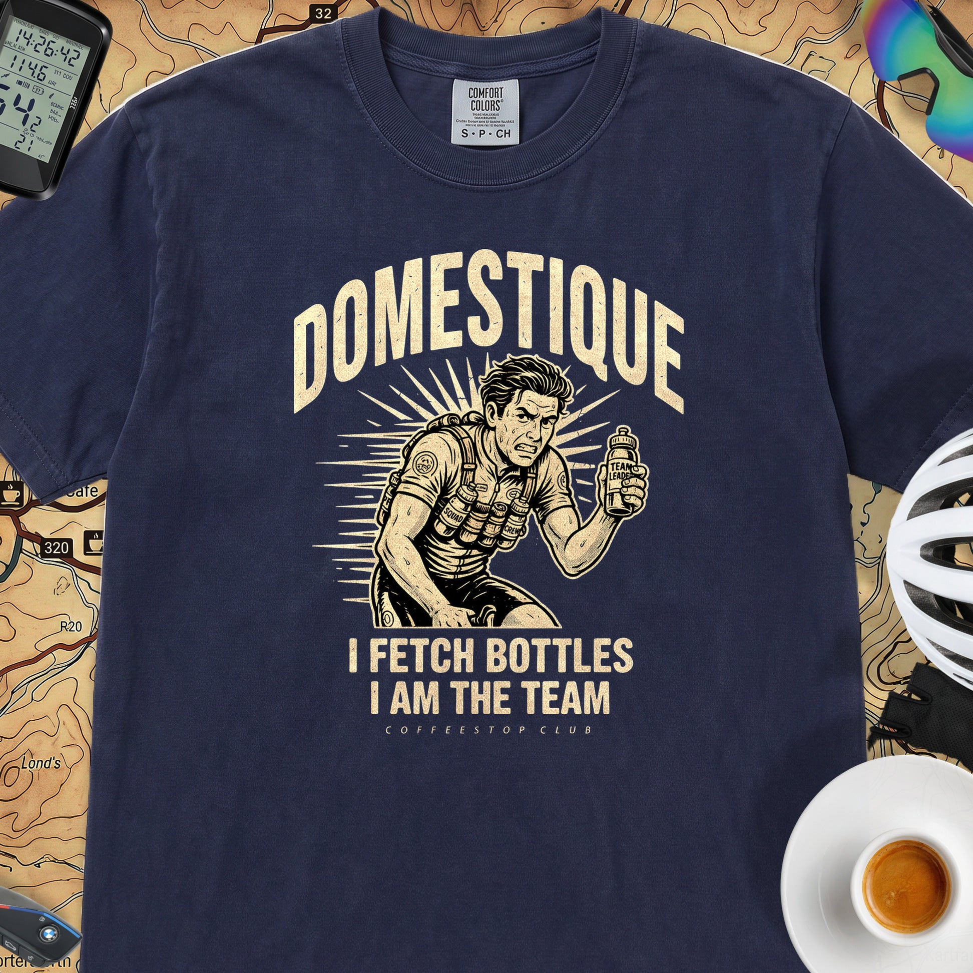 I am the Domestique Cycling T-Shirt — True Navy