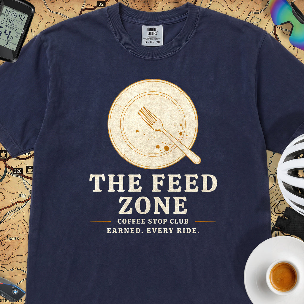 The Feed Zone Cycling T-Shirt — True Navy