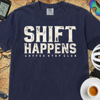 Shift Happens Cycling T-Shirt — True Navy