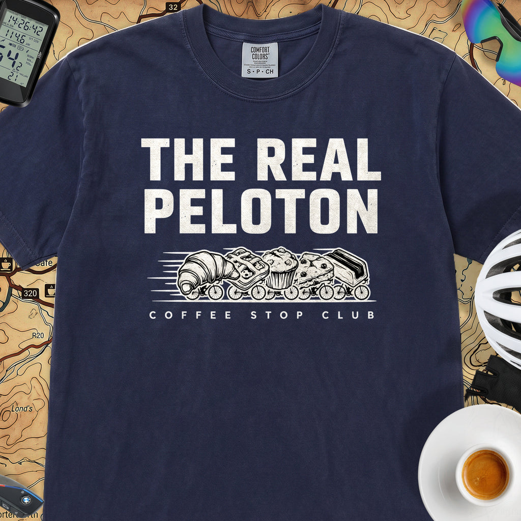 The Real Peloton Cycling T-Shirt — True Navy