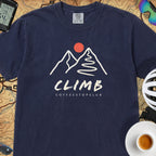 Climb Cycling T-Shirt — True Navy