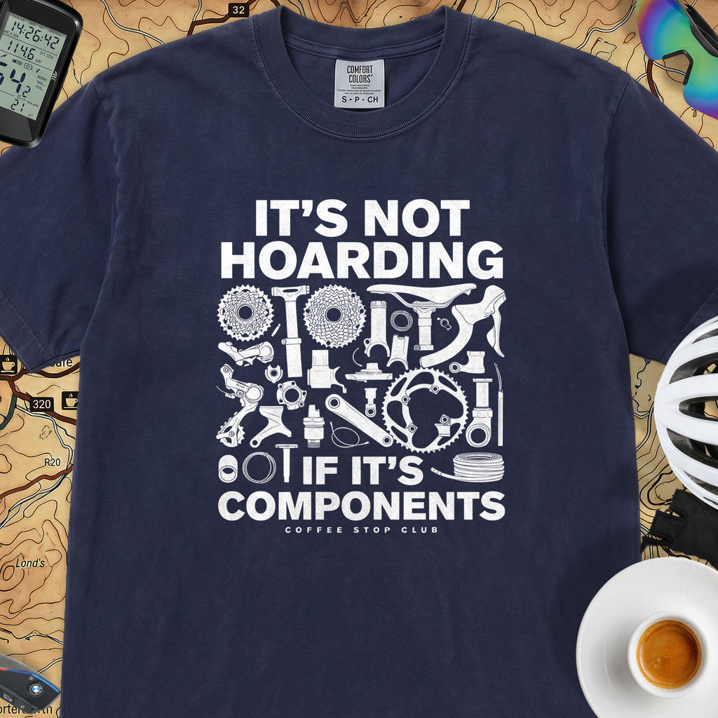 It's Not Hoarding Cycling T-Shirt — True Navy