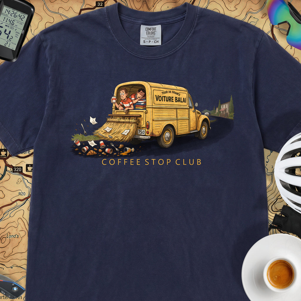 Voiture Balai TdF Cycling T-Shirt — True Navy