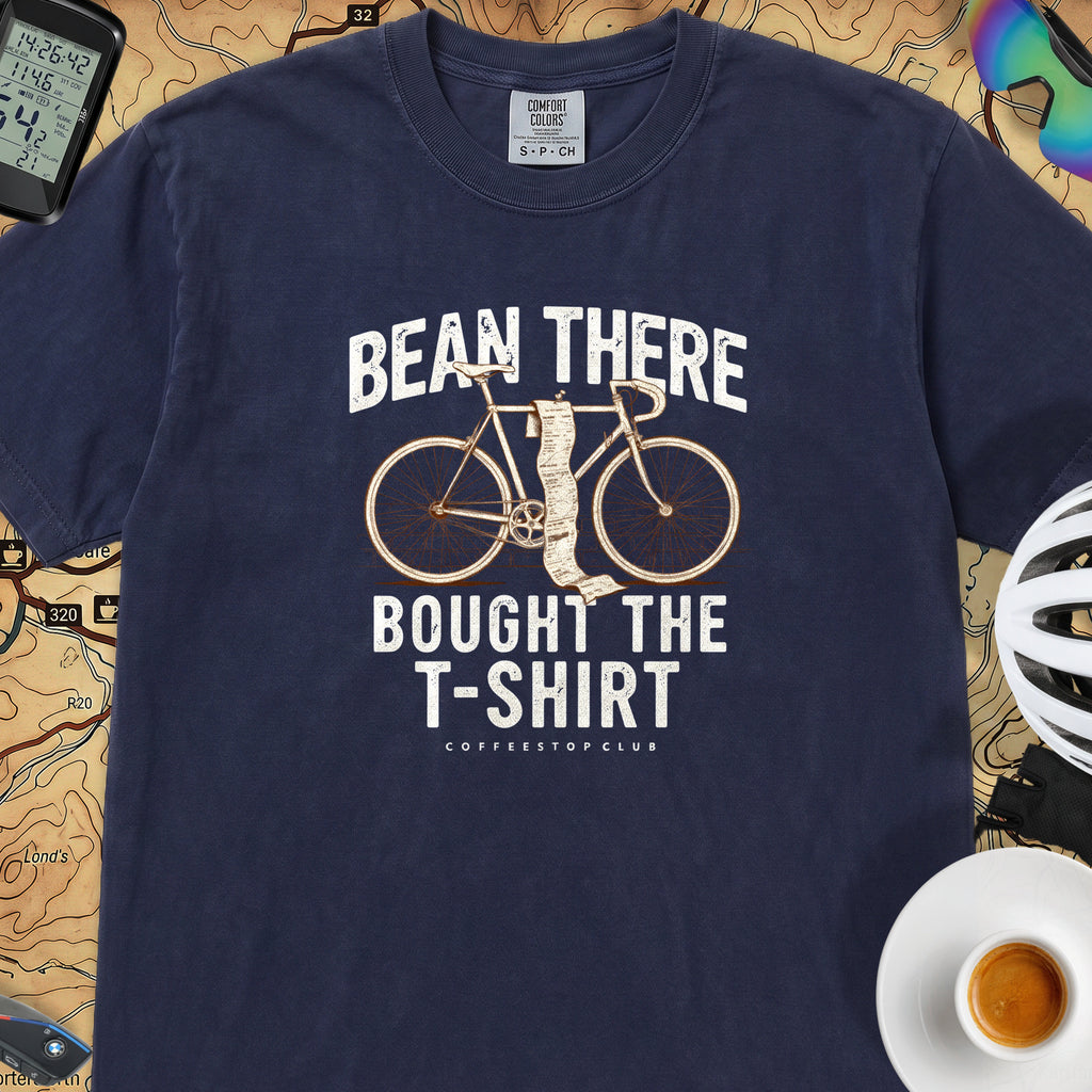Bean There Cycling T-Shirt — True Navy