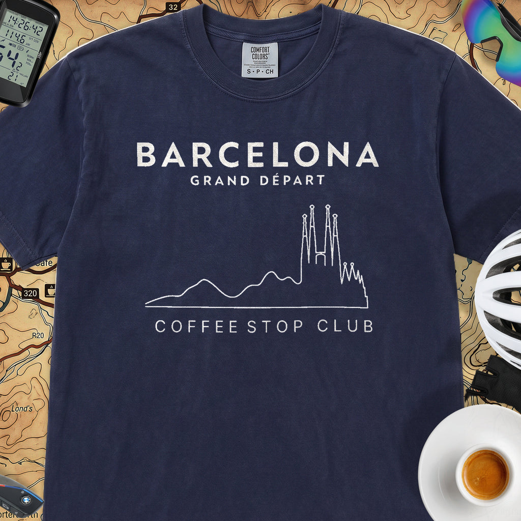 Barcelona Grand Depart T‑Shirt — True Navy