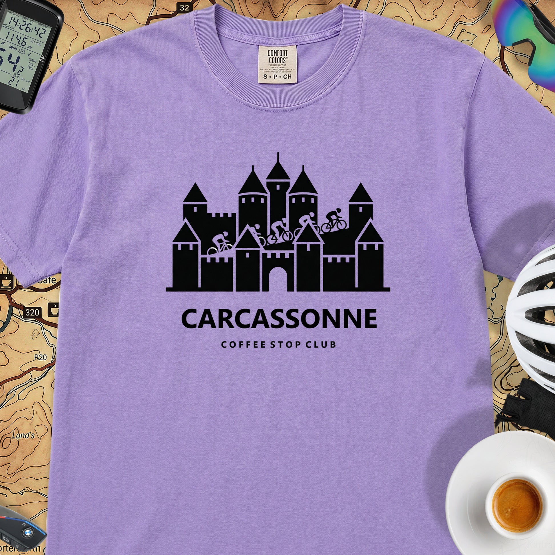 Carcassonne Tour T-Shirt — Violet