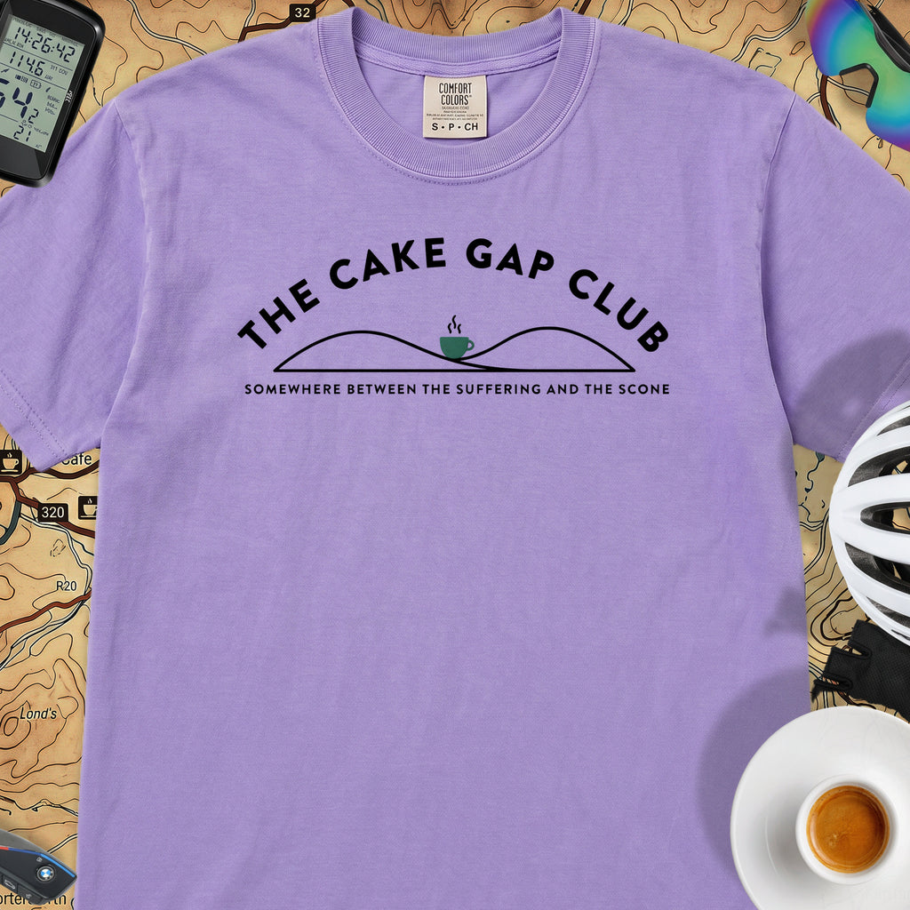 The Cake Gap Cyclist T-Shirt — Violet