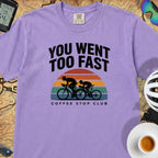 You Went Too Fast Cycling T-Shirt — Violet