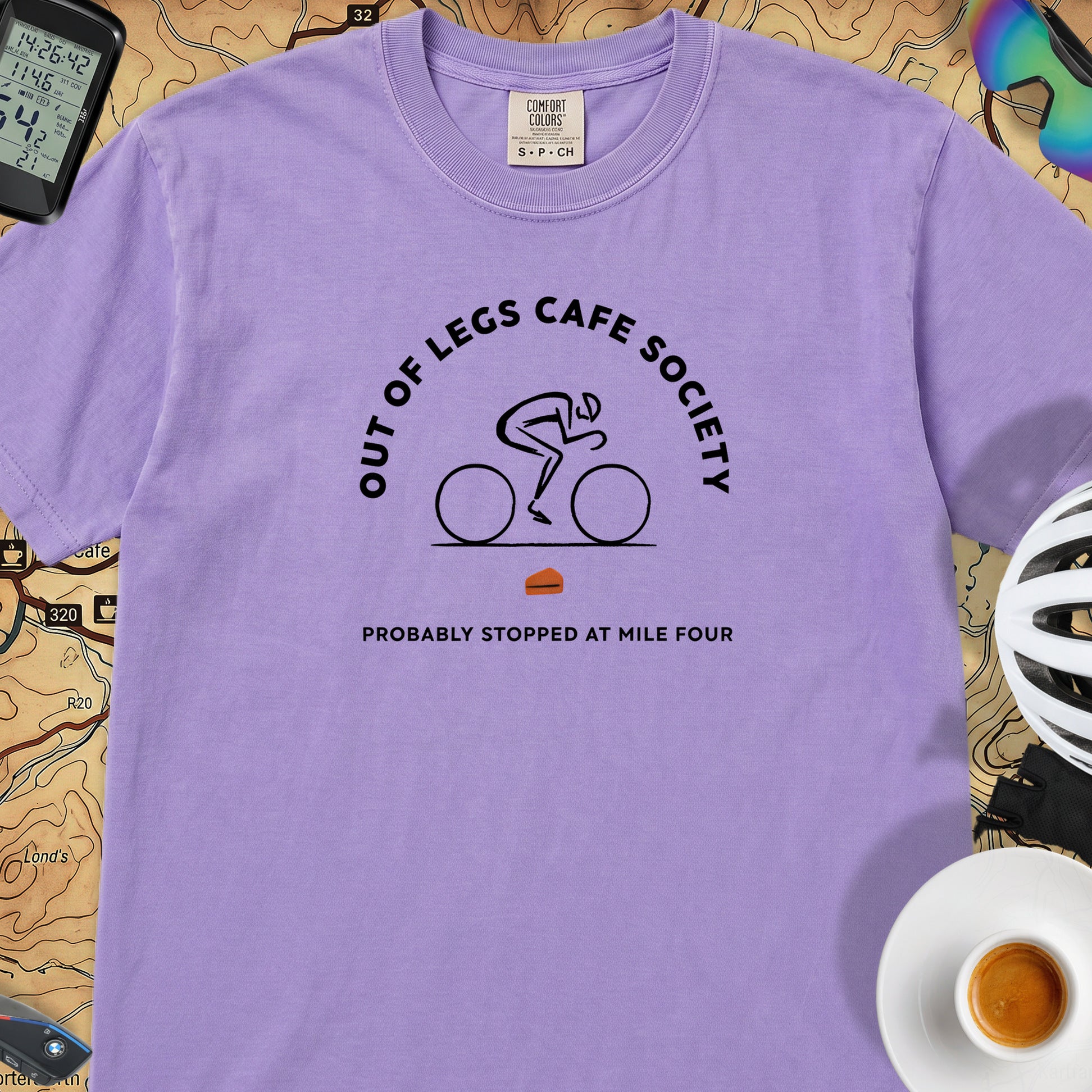 Out of Legs Society Cyclist T-Shirt — Violet