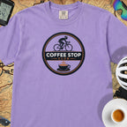 Awesome Coffee Stop Club T-Shirt — Violet