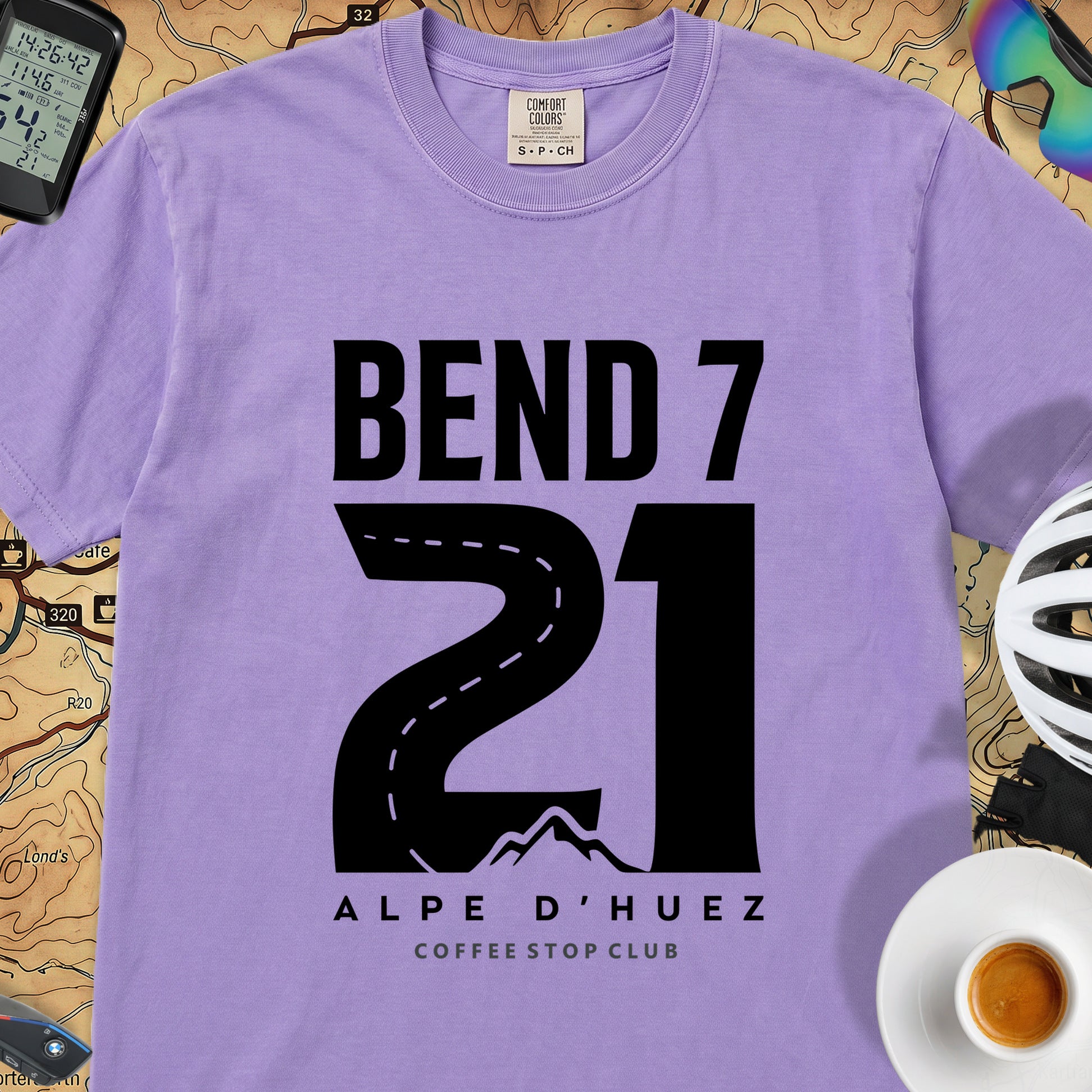 Bend 7 L'Alpe T-Shirt — Violet