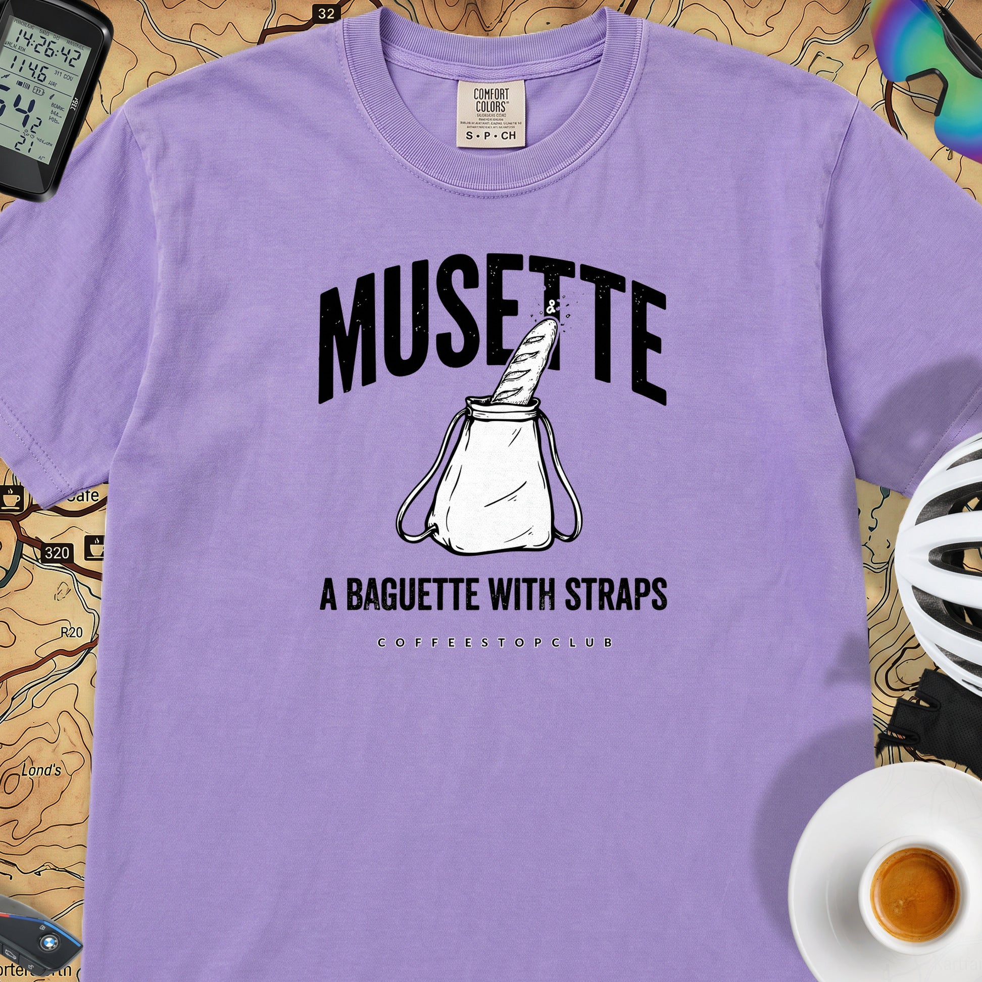 Mussette Bag Baguette T-Shirt — Violet