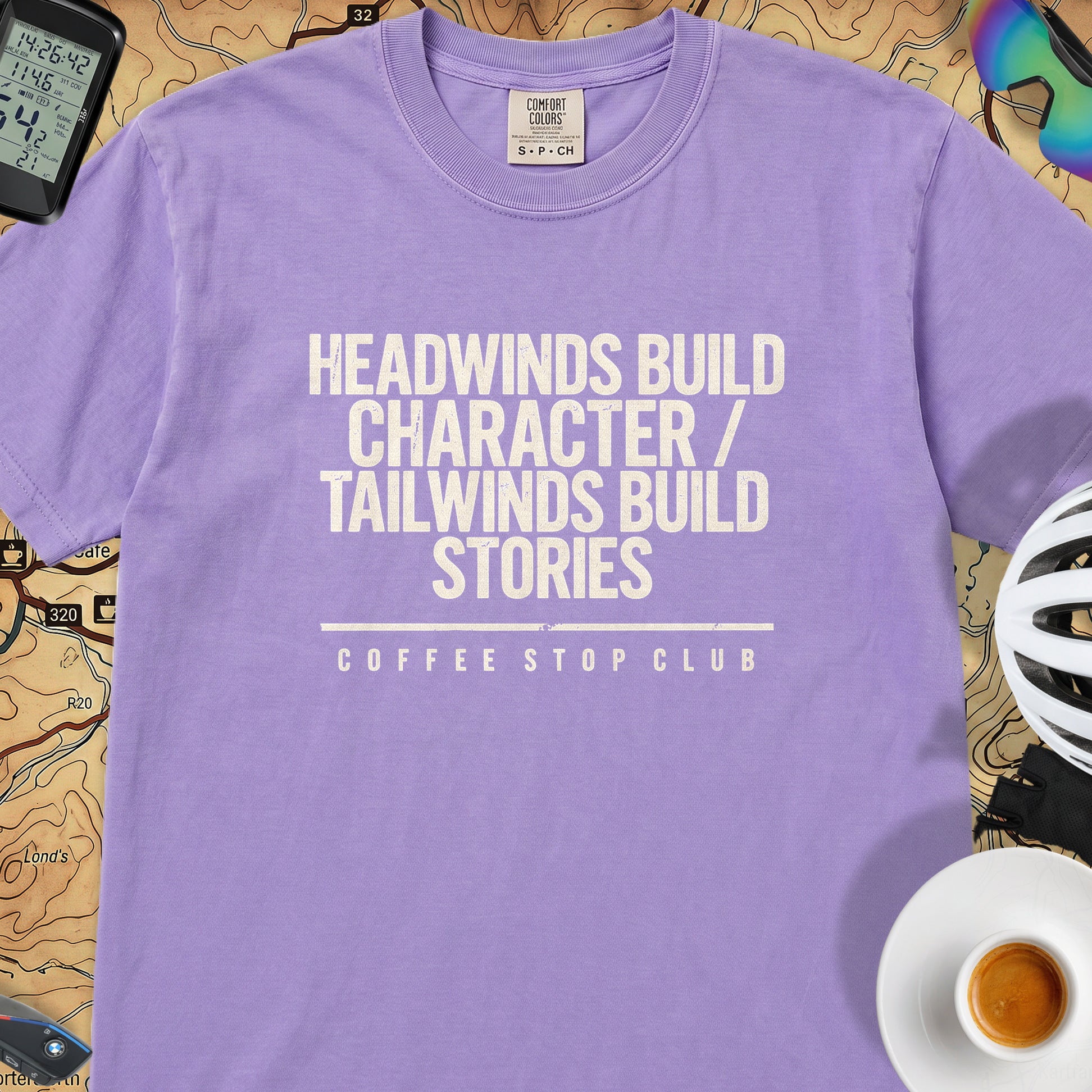 Headwinds Build Character T‑Shirt — Violet