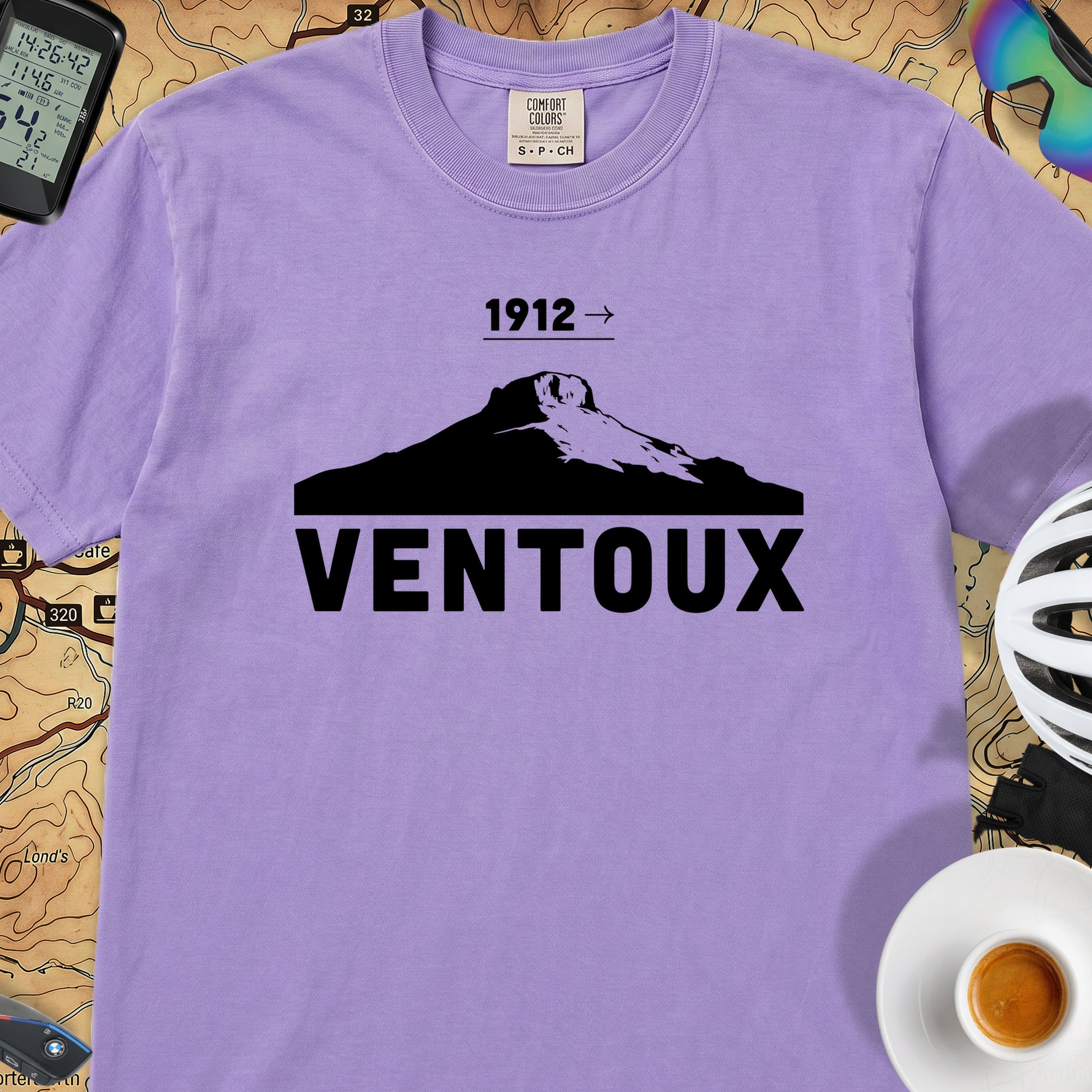 Ventoux 1912 Tour T‑Shirt — Violet