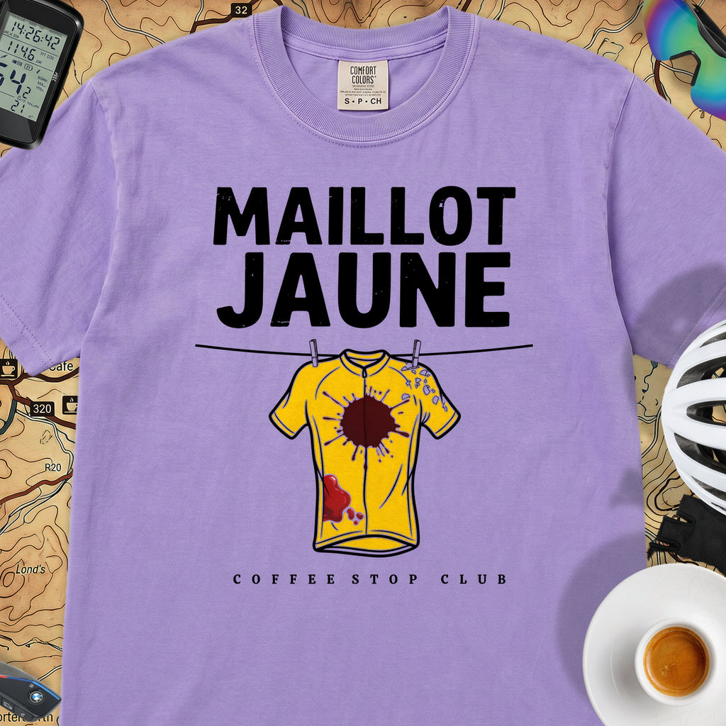 Yellow Jersey TdF Cyclist T-Shirt — Violet