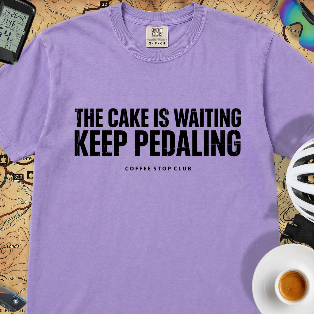 The Cake is Waiting T‑Shirt — Violet