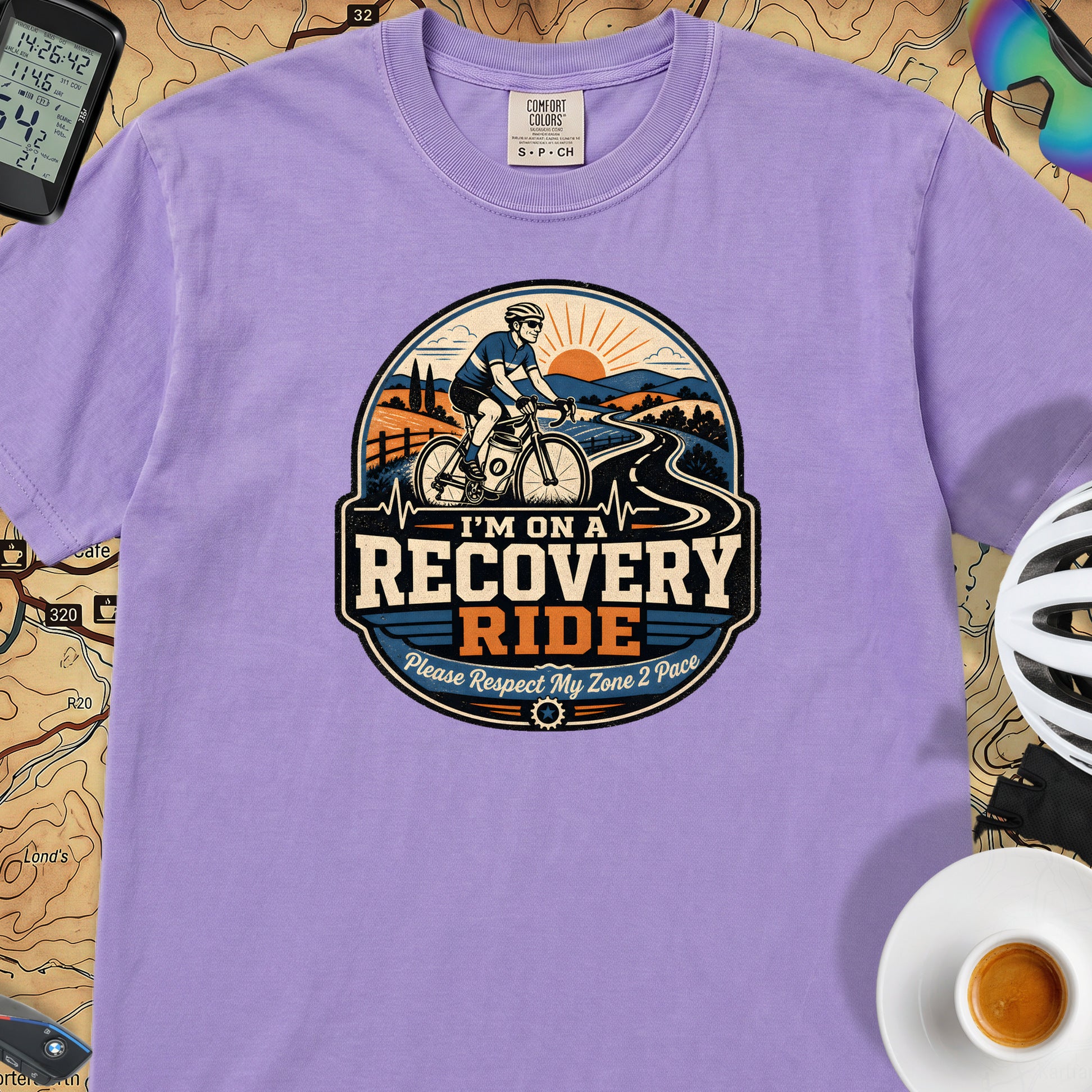 I'm On A Recovery Ride Comfort Colors T-Shirt — Violet
