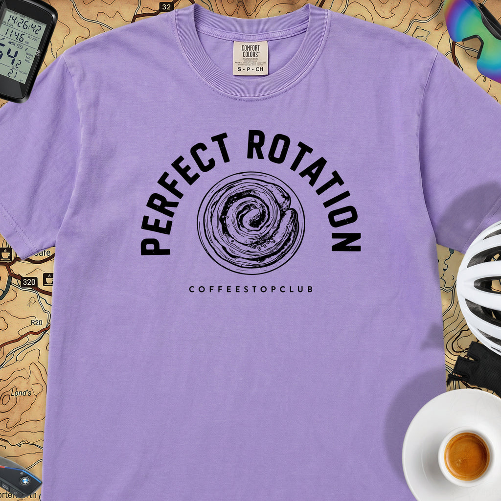 Perfect Rotation Cycling T-Shirt — Violet