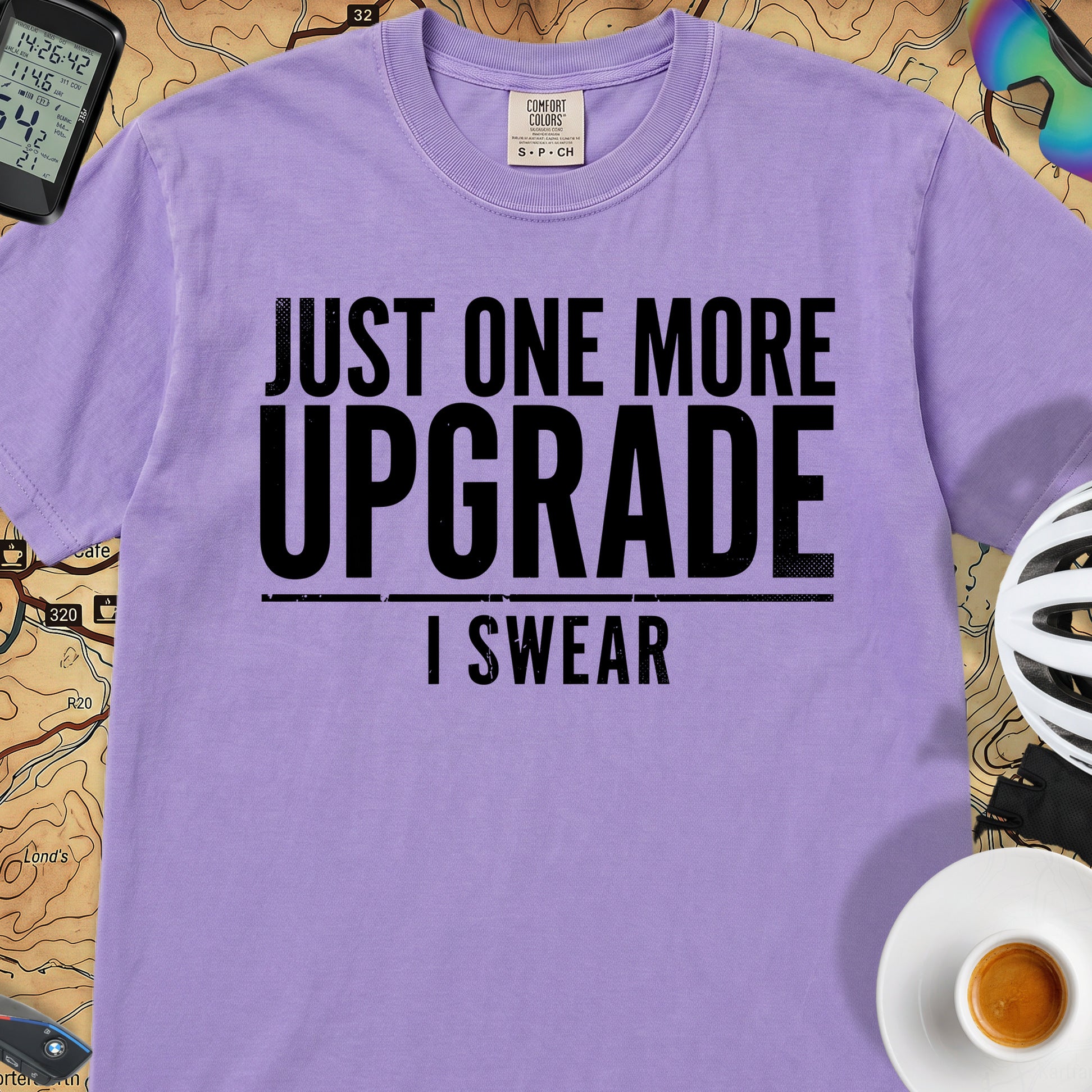 One More Upgrade Cycling T-Shirt — Violet