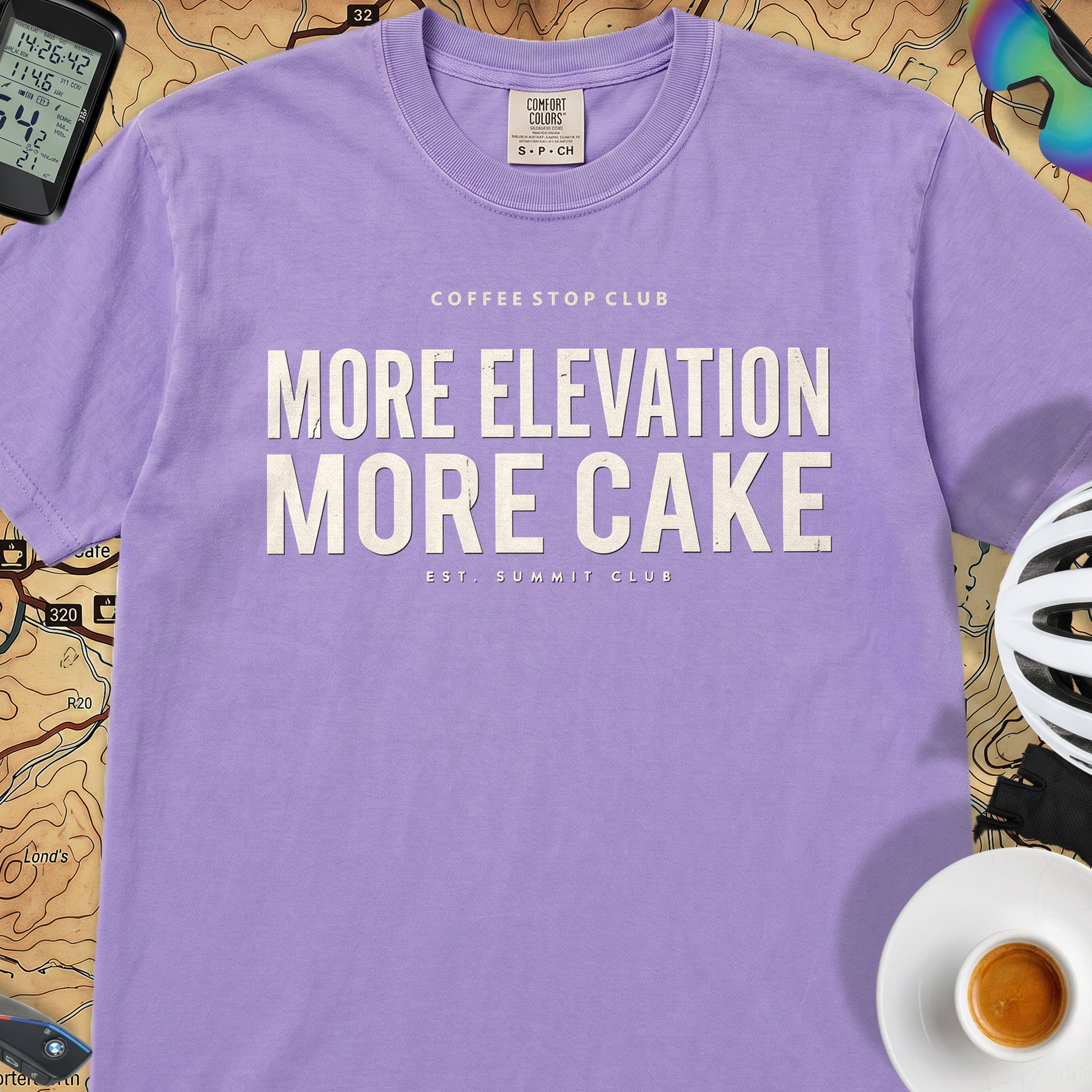 More Elevation More Cake T‑Shirt — Violet