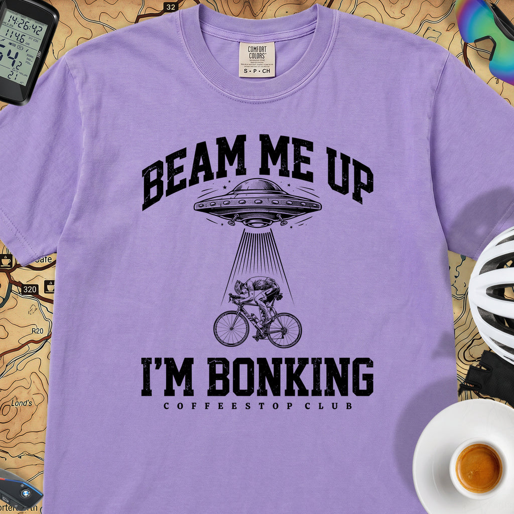 Beam Me Up Bonking Cycling T-Shirt — Violet