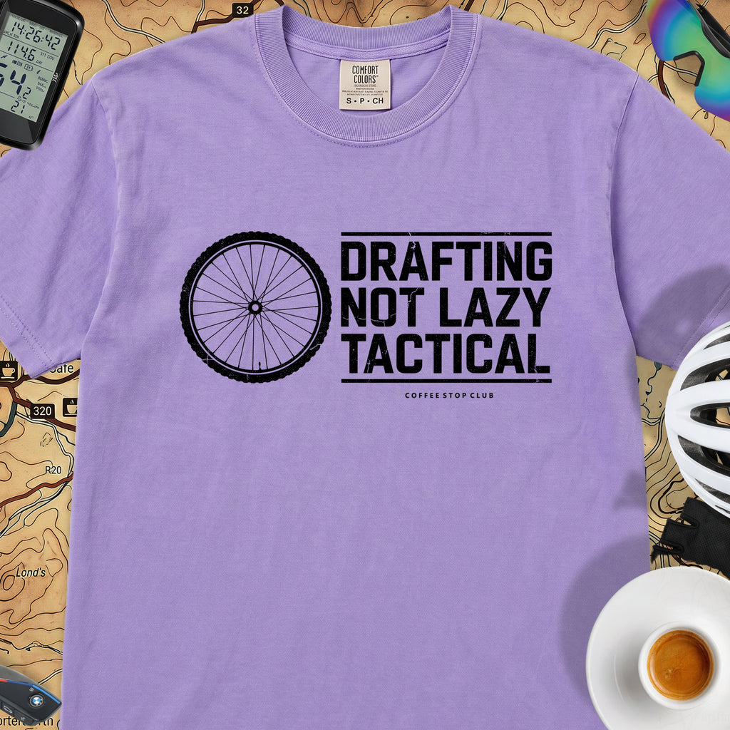 Drafting Not Lazy T-Shirt — Violet