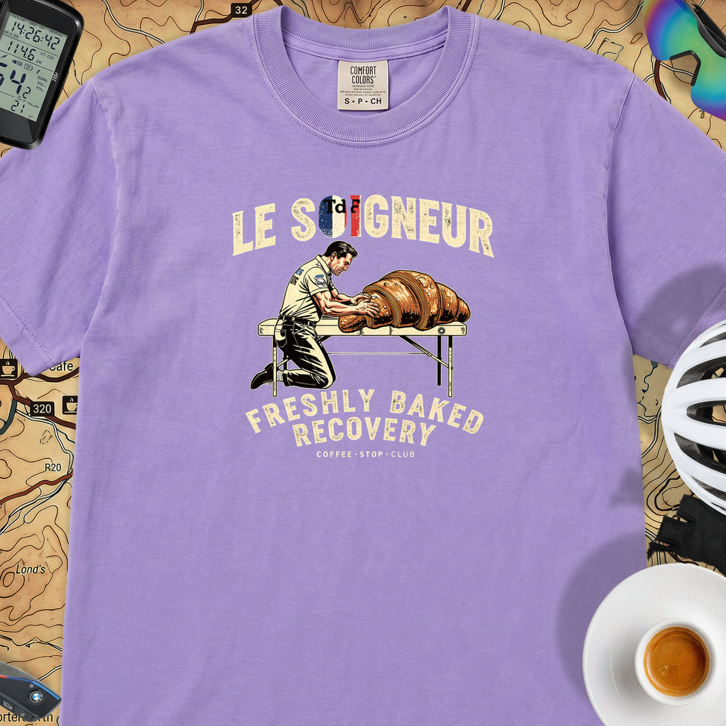 Soigneur Recovery TdF Cycling T-Shirt — Violet