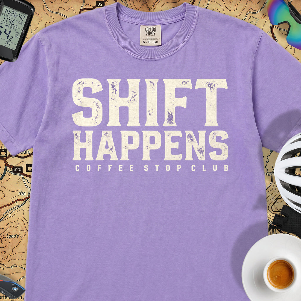 Shift Happens Cycling T-Shirt — Violet